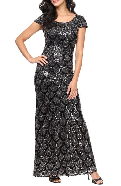 Cap Sleeve Sequin Dress