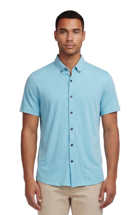 Mens Merino Wool Button-up Shirt
