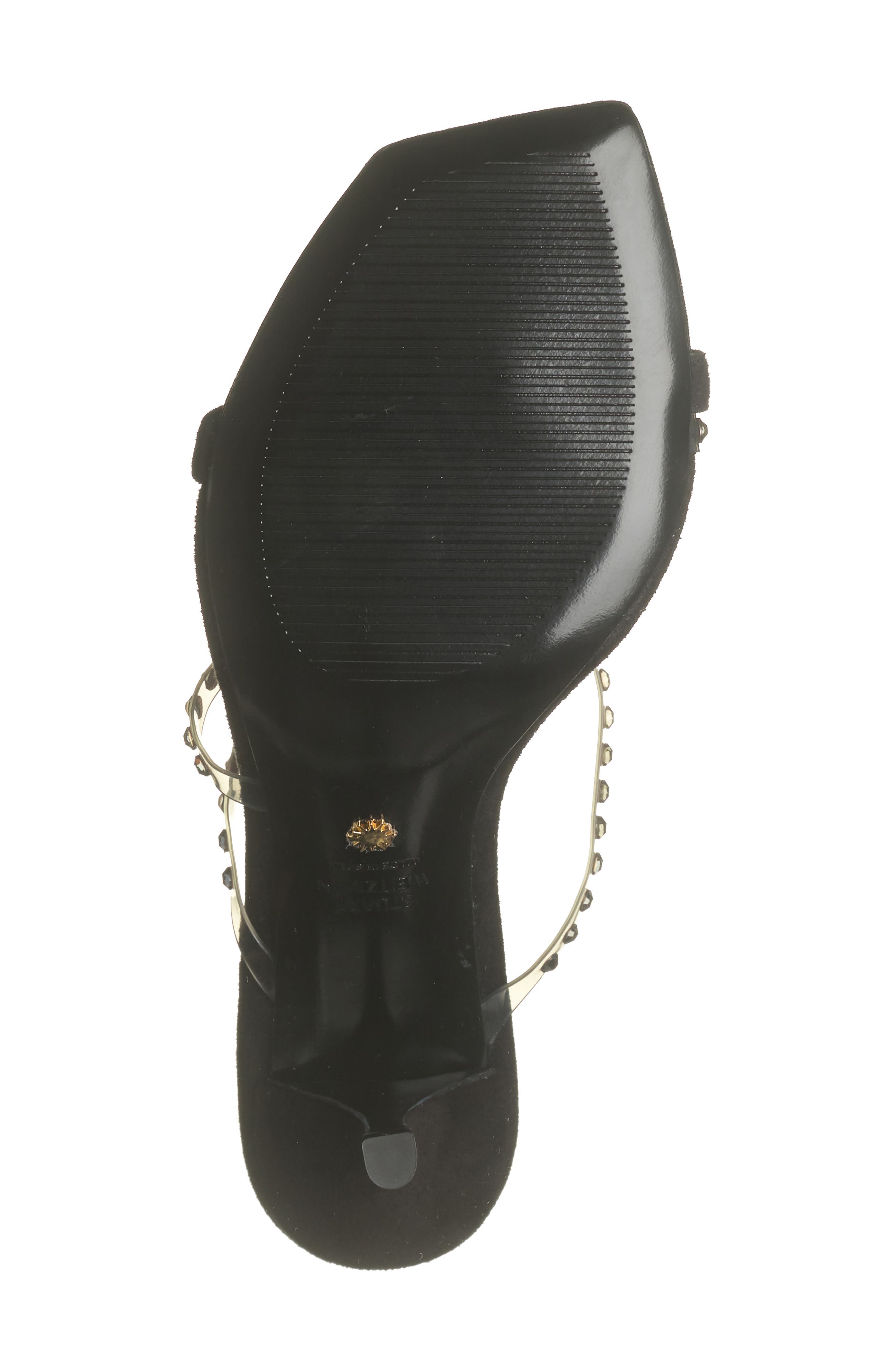 Stuart Weitzman Strapeze Crystal 85 Sandal, Alternate, color, 