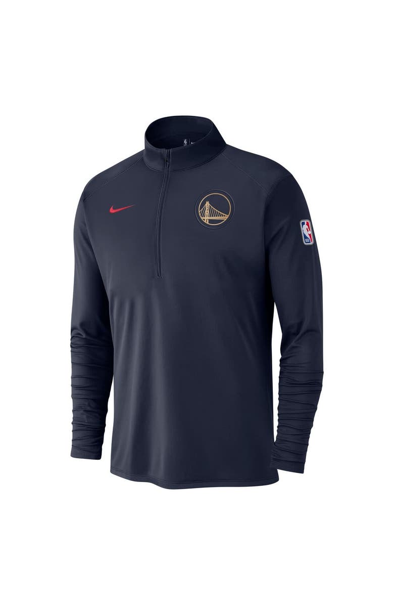 Nike Men's Nike Navy Golden State Warriors 2024/25 City Edition Authentic Coaches Performance Half-Zip Top, Alternate, color, 