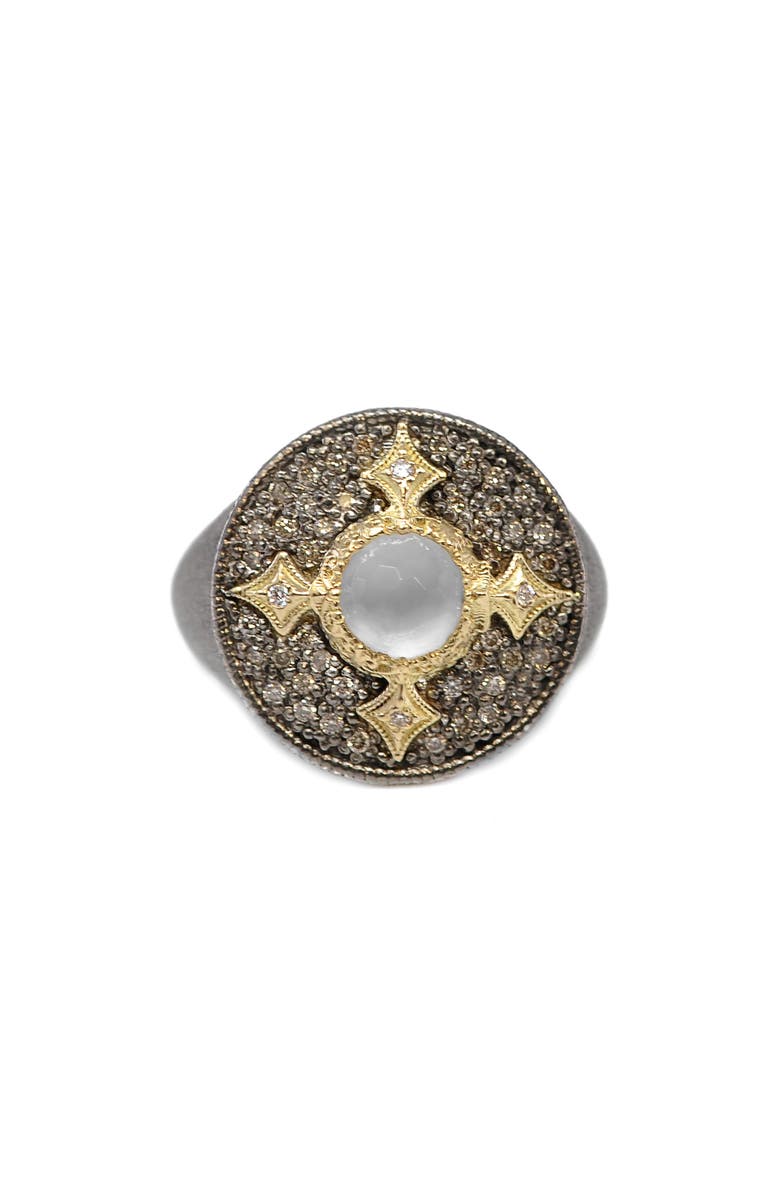 Armenta Crivelli & Chalcedony Signet Ring, Main, color, Silver