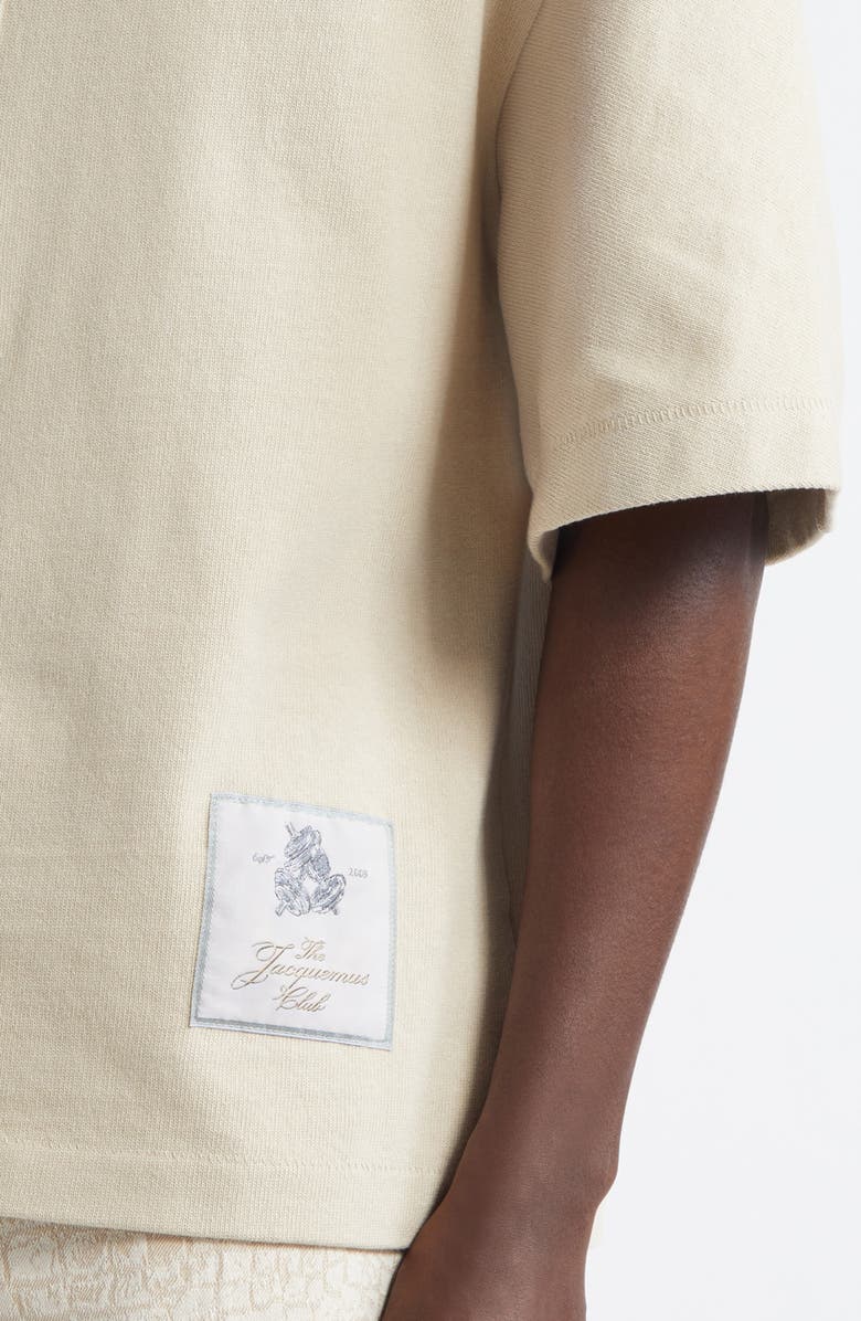 Jacquemus La Chemise Baseball Shirt, Alternate, color, Beige