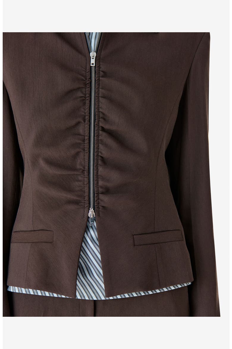 Helvina Jacket, Alternate, color, Dark Brown
