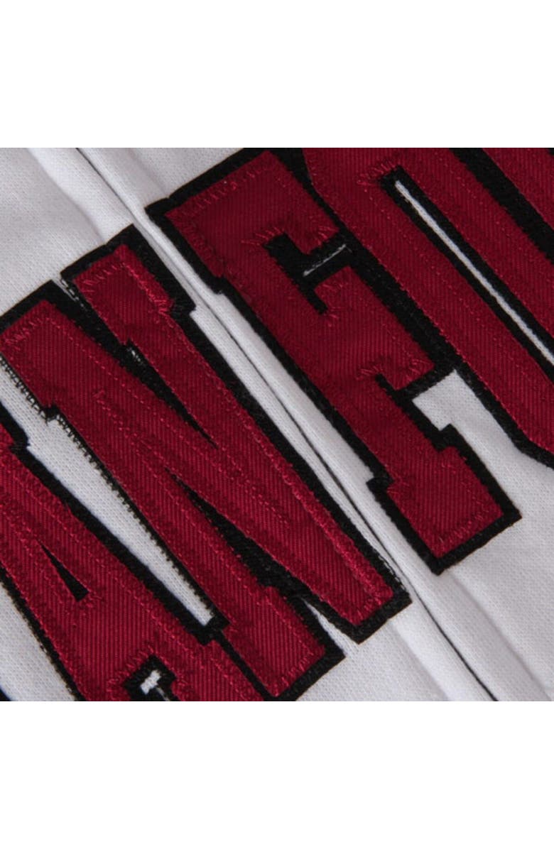 COLOSSEUM Women's Stadium Athletic White Stanford Cardinal Arched Name Full-Zip Hoodie, Alternate, color, White