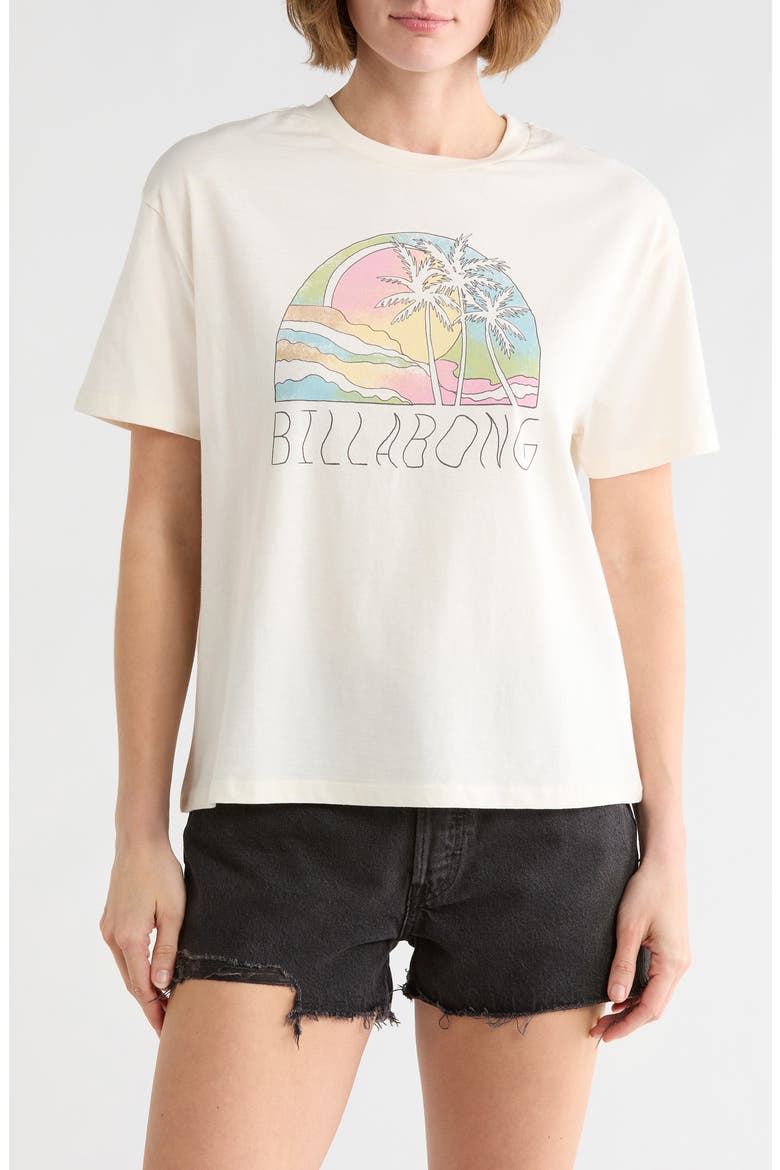 Escape To Nature Logo Graphic T-Shirt, Main, color, SALT CRYSTAL
