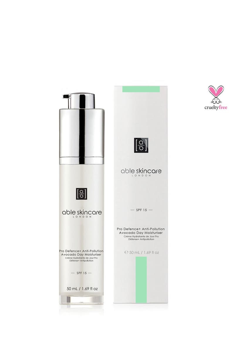 ABLE SKINCARE Pro Defence+ Anti-Pollution Avocado Day Moisturiser SPF 15, Main, color, 