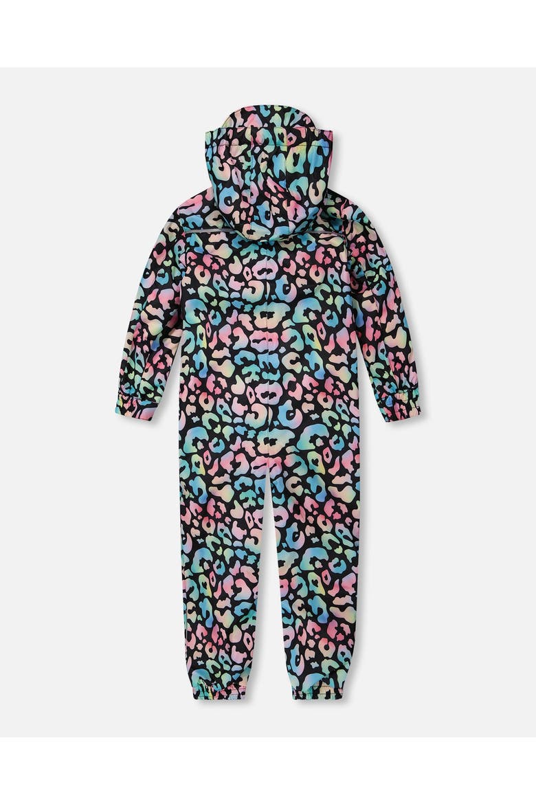 Kids Mid-Season Animal One-Piece Outerwear, Alternate, color, Black Animal Print