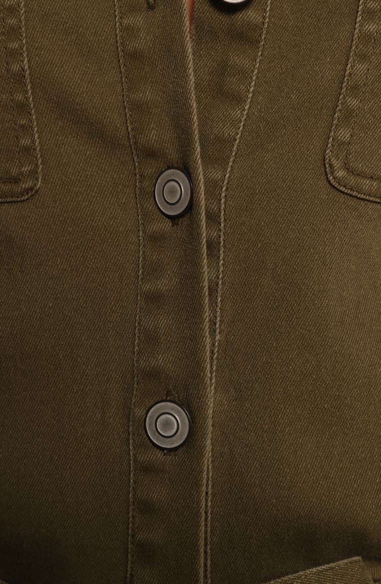 Petal & Pup Cortney Long Sleeve Stretch Cotton Twill Maxi Dress, Alternate, color, 