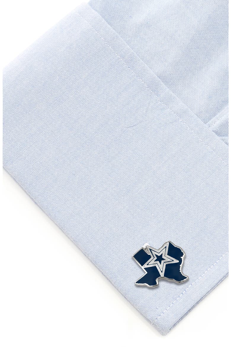 NFL New England Patriots Cuff Links, Alternate, color, DALLAS COWBOYS STATE EDITION