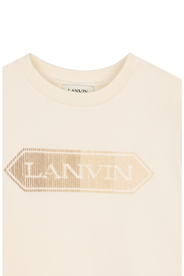 Kids  Sweatshirt In Cotton, Alternate, color, Off White