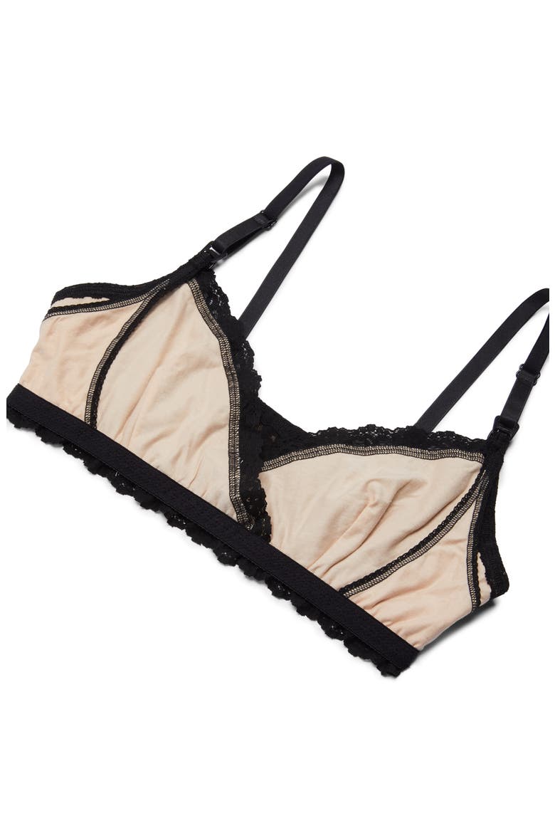 Signature Lace Nursing Bralette, Alternate, color, BLACK