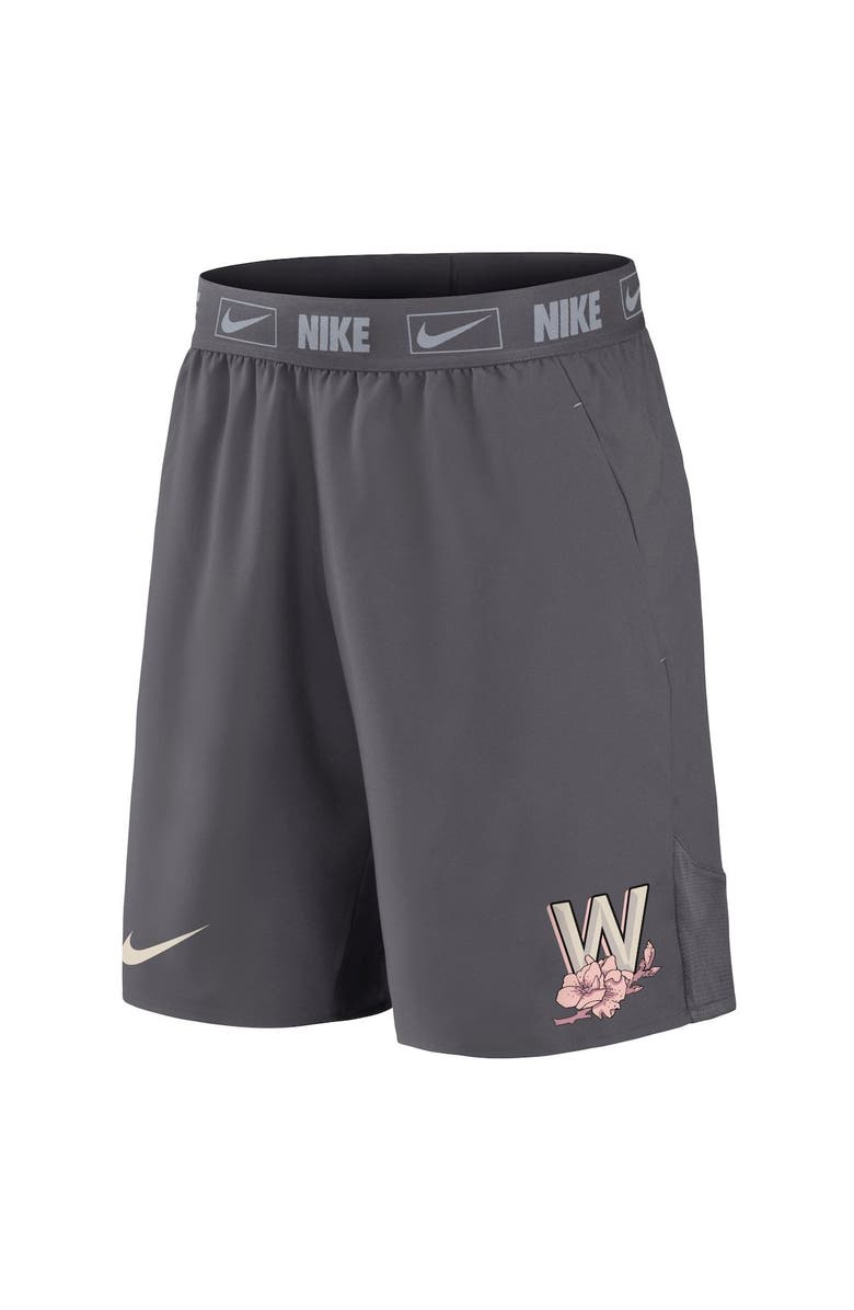 Nike Men's Nike  Charcoal Washington Nationals City Connect Performance Shorts, Alternate, color, 