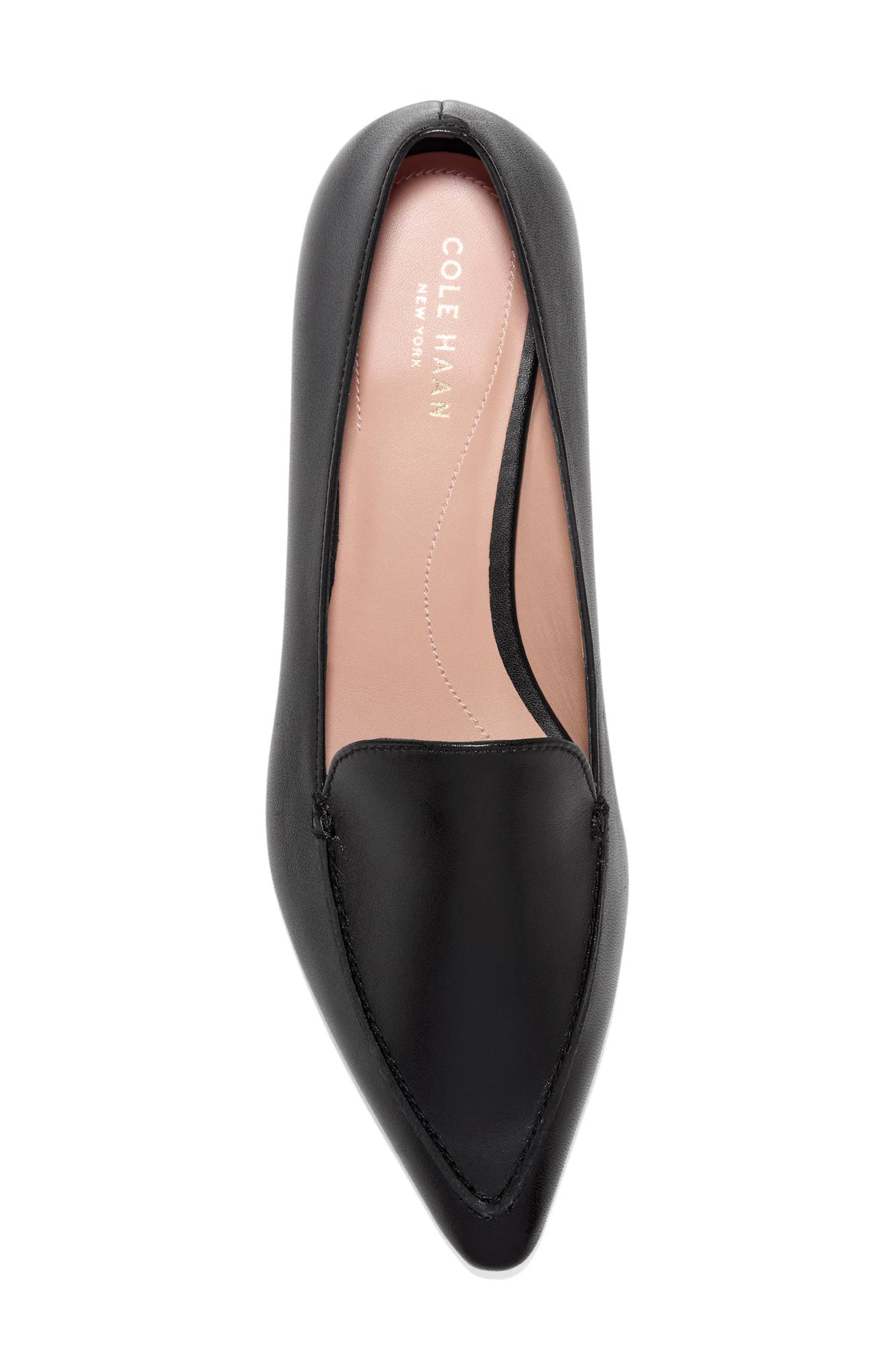 Beatrice Loafer, Alternate, color, BLACK LEATHER