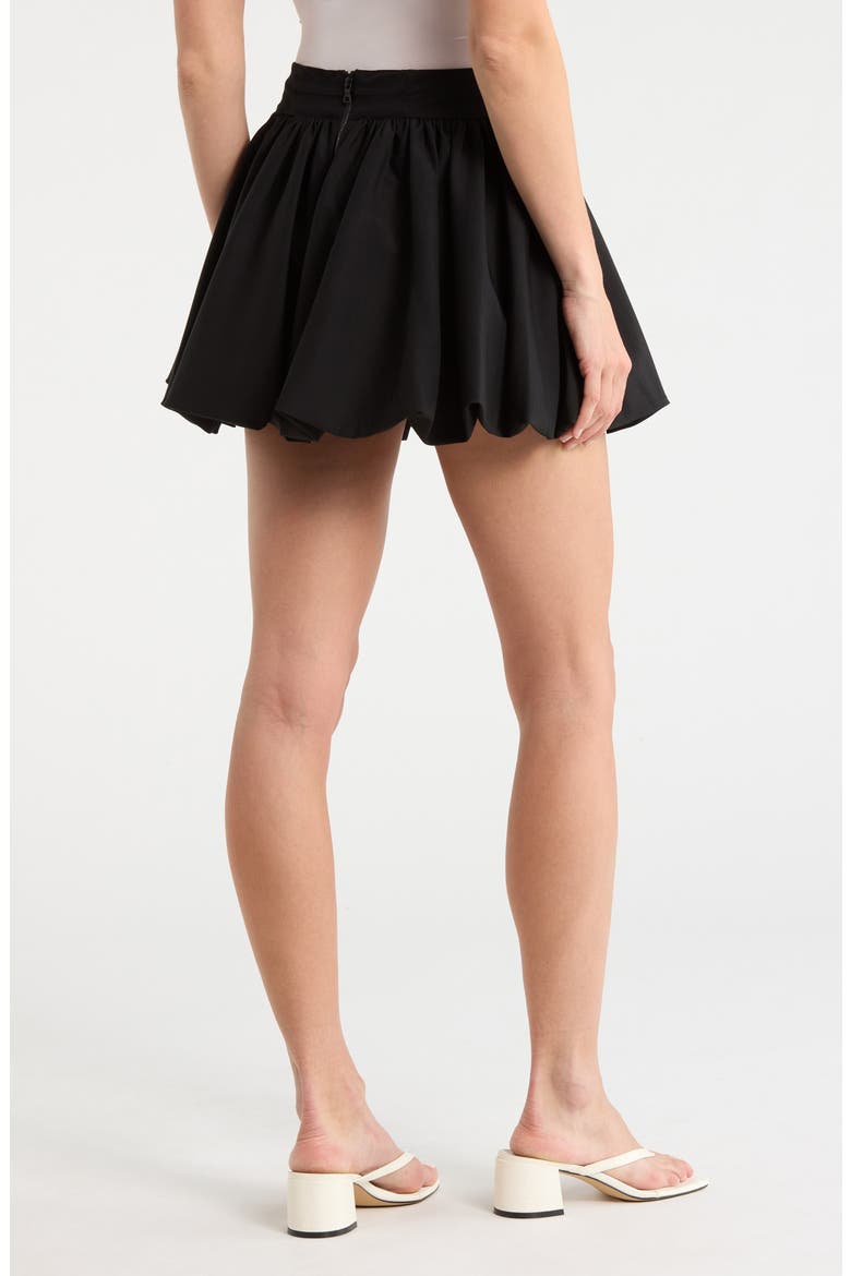 Agnes Bubble Hem Skirt, Alternate, color, BLACK