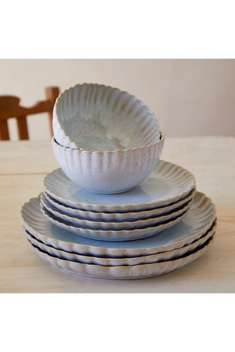 Mallorca Set/6 dinner plates, Alternate, color, Sea blue