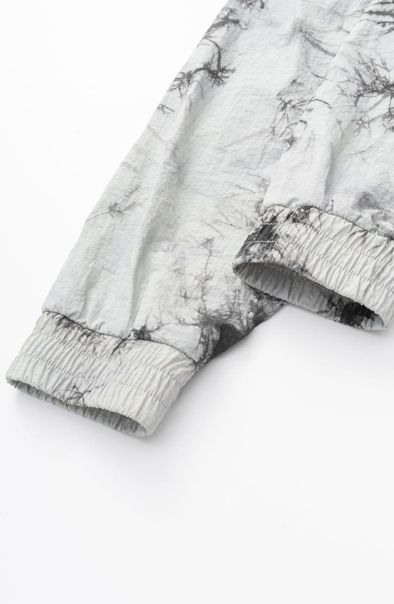 AlphaStyle Owais Tie Dye Hooded Anorak Jacket, Alternate, color, Tie Dye Grey