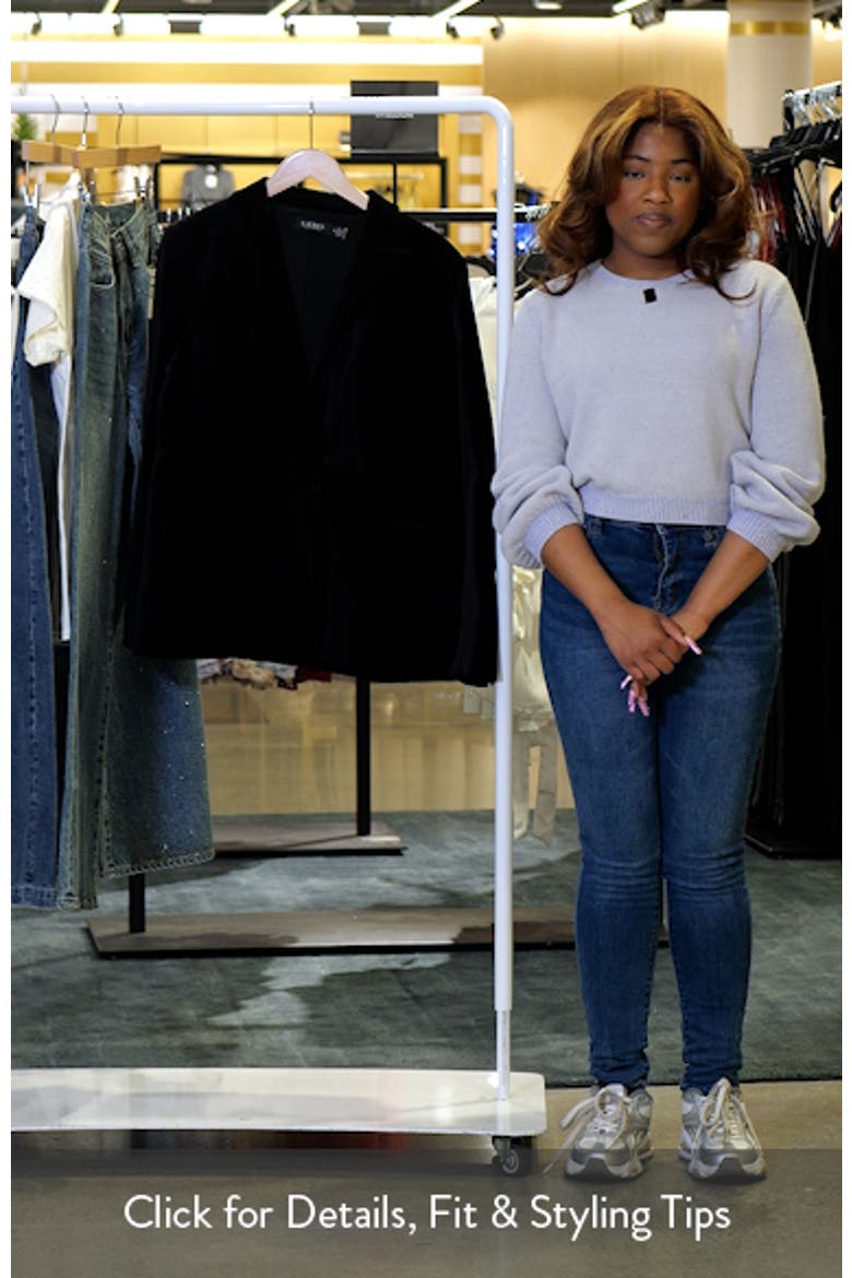 Stretch Velour Blazer video