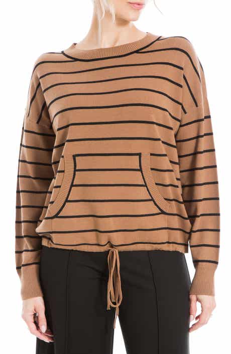 MAX STUDIO Drawstring Hem Pullover Sweater