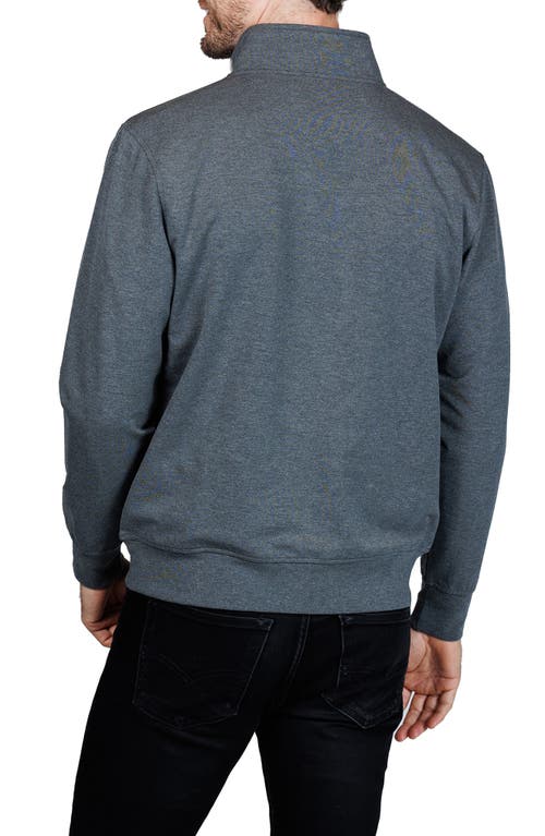 Tailorbyrd Fleece Quarter Zip Jacket In Animal Print