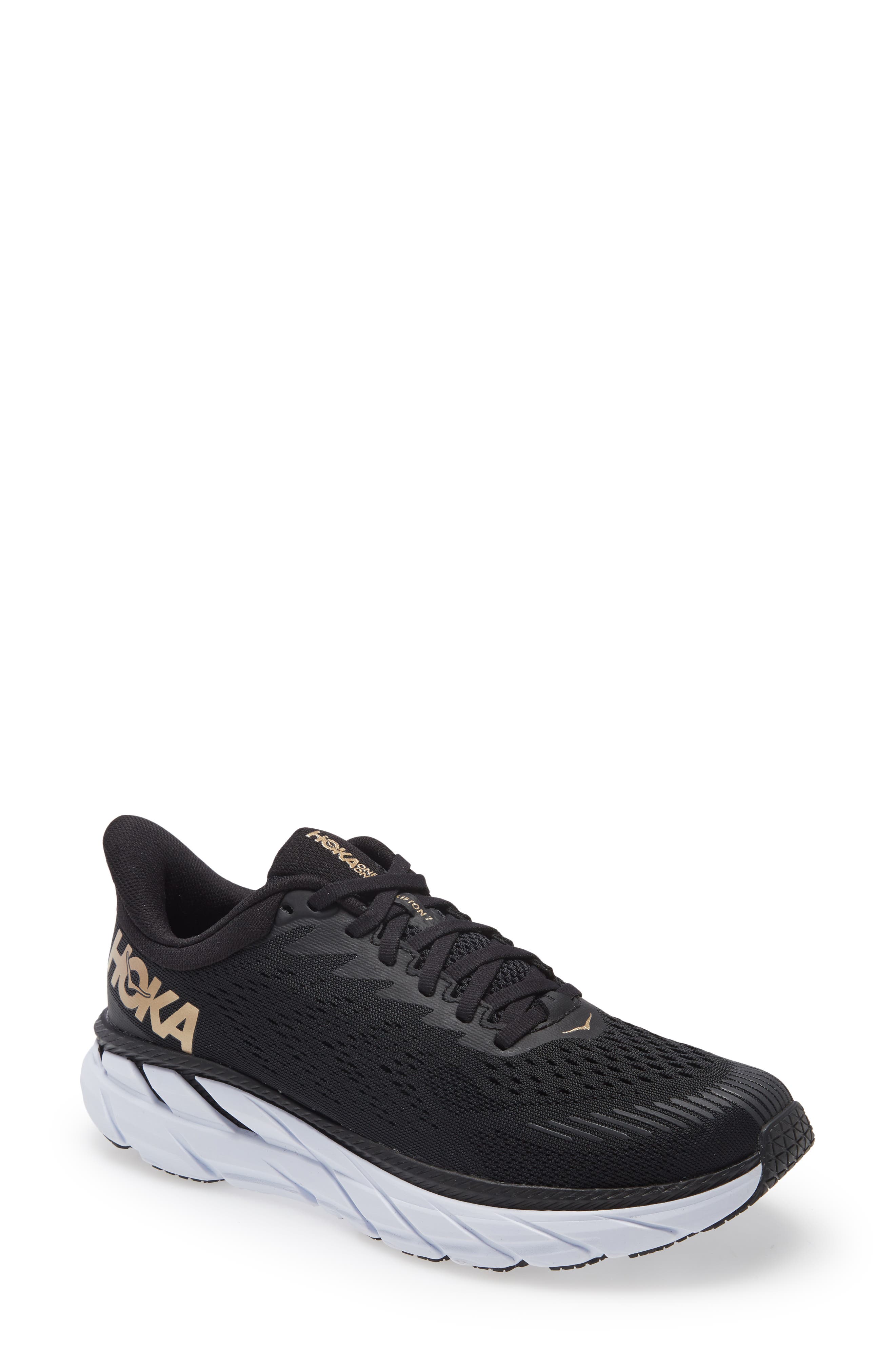 ONE ONE Clifton 7 Running Shoe, Main, color, BLACK / BRONZE