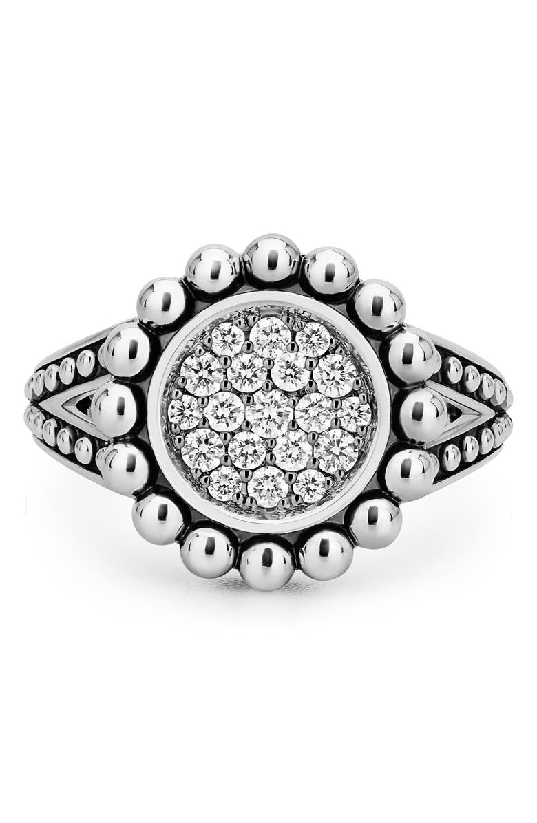 LAGOS Caviar Spark Diamond Ring, Alternate, color,