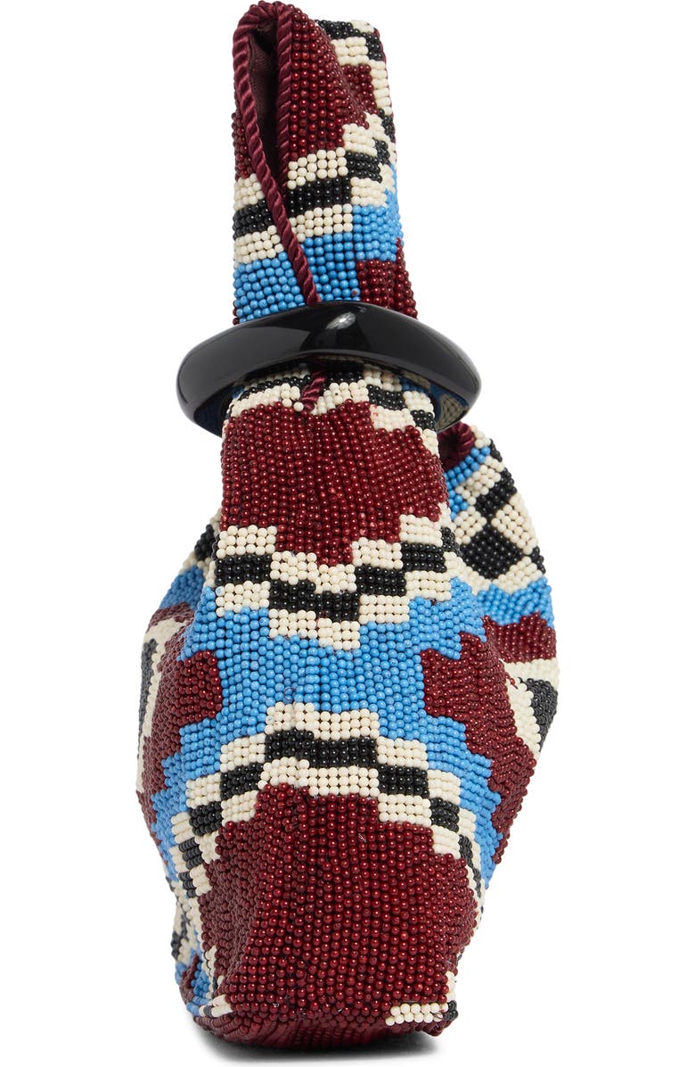 Veronica Beard Beaded Swing Top Handle Bag, Alternate, color, Wine Multi
