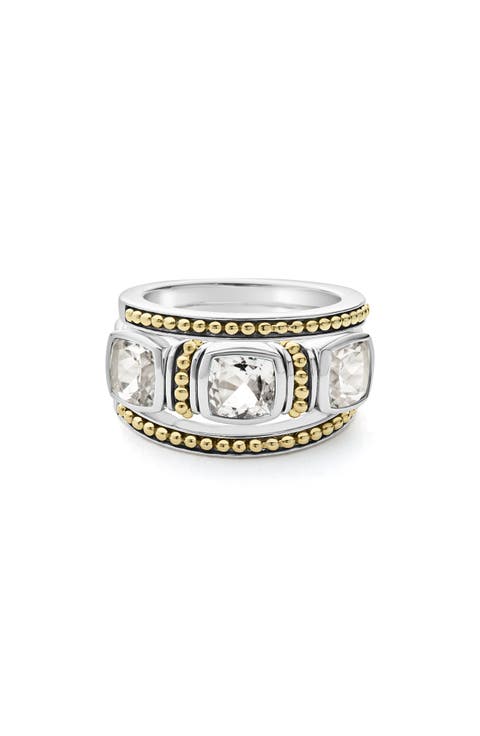 Rittenhouse Set of 3 White Topaz Stacking Rings