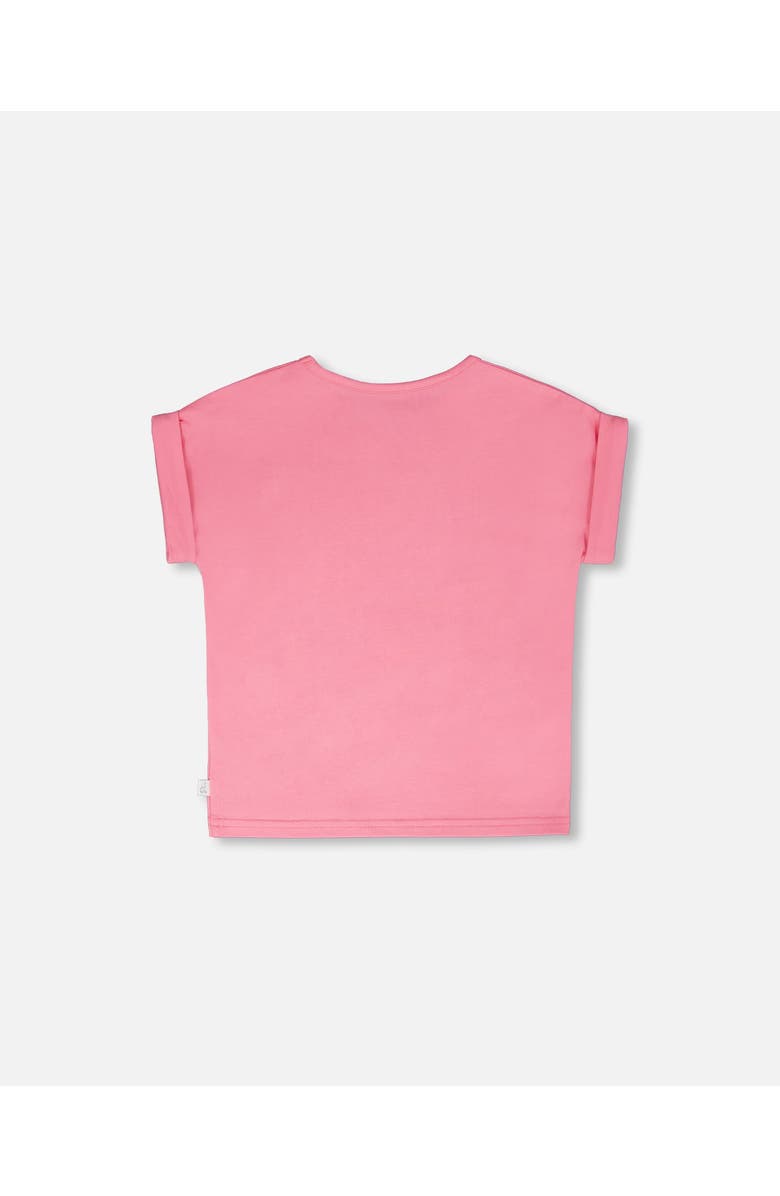 Deux par Deux Organic Cotton Jersey Short Sleeve Beach Chair T-Shirt, Alternate, color, Pink