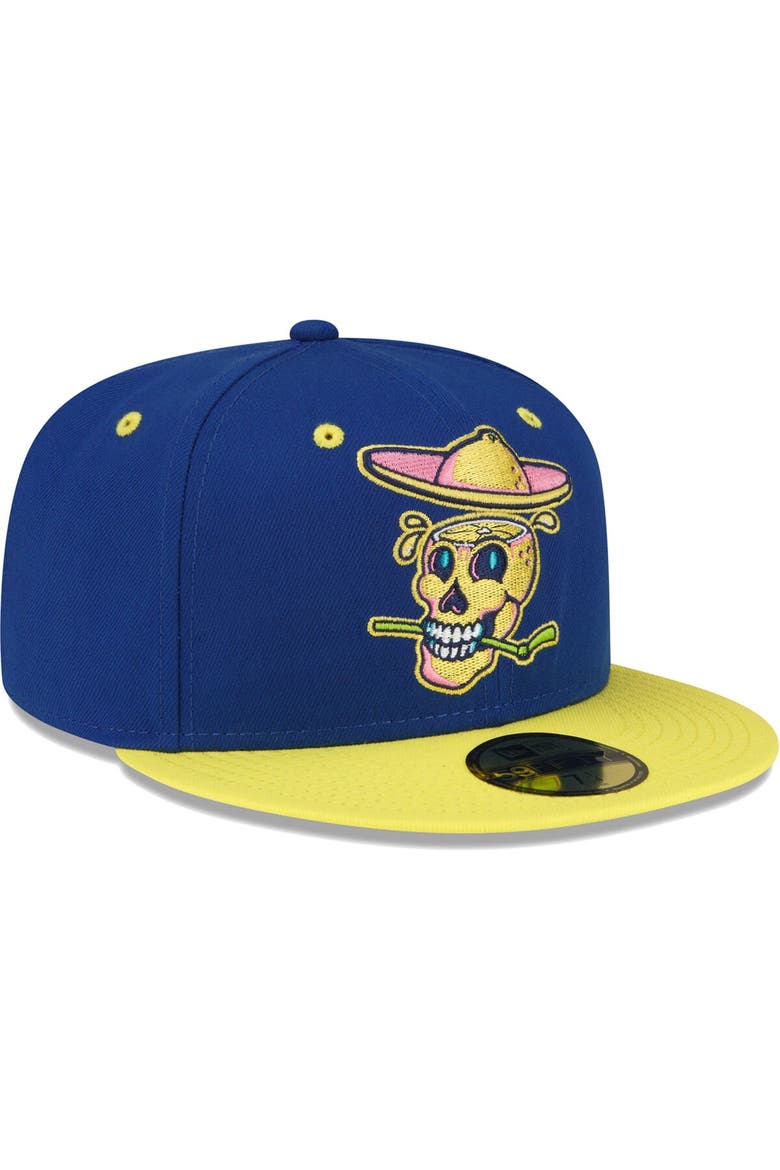 Men's New Era Blue Lynchburg Hillcats Copa De La Diversion 59FIFTY Fitted Hat, Alternate, color, Blue