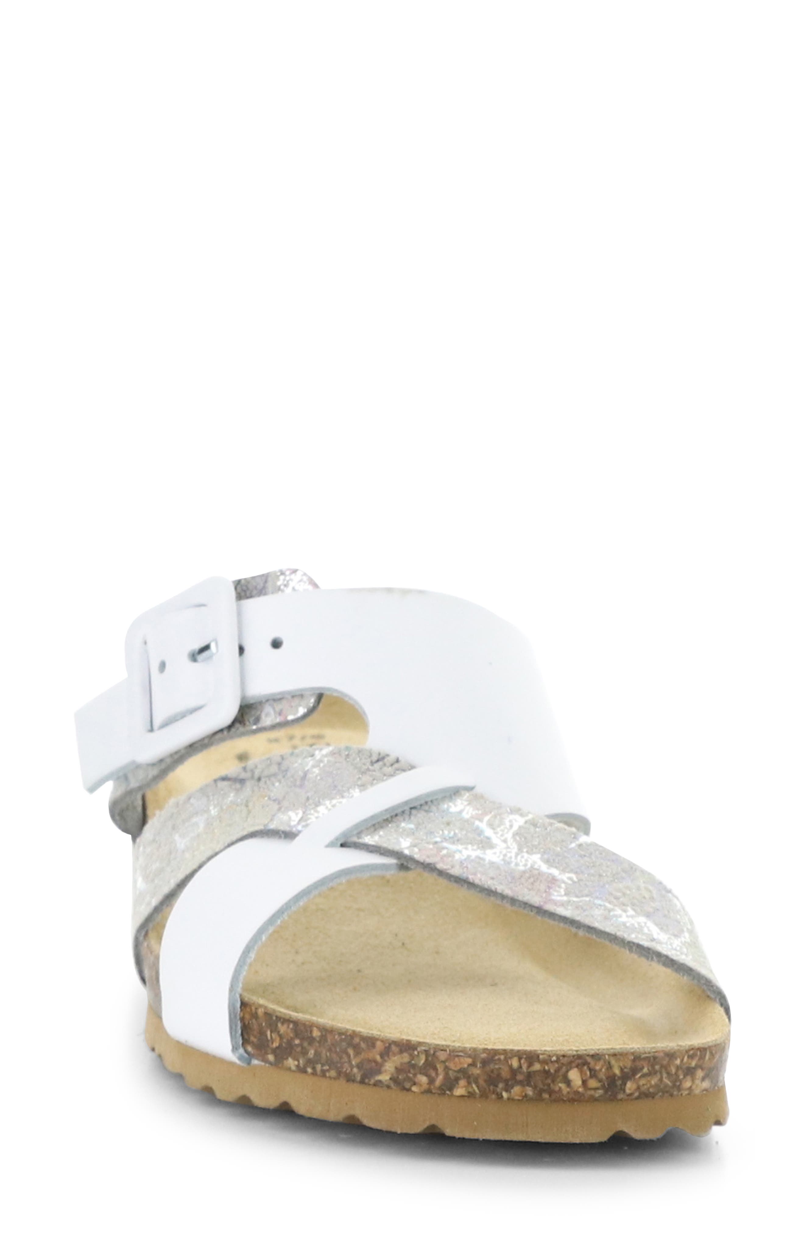 Lina Wedge Slide Sandal, Alternate, color, WHITE