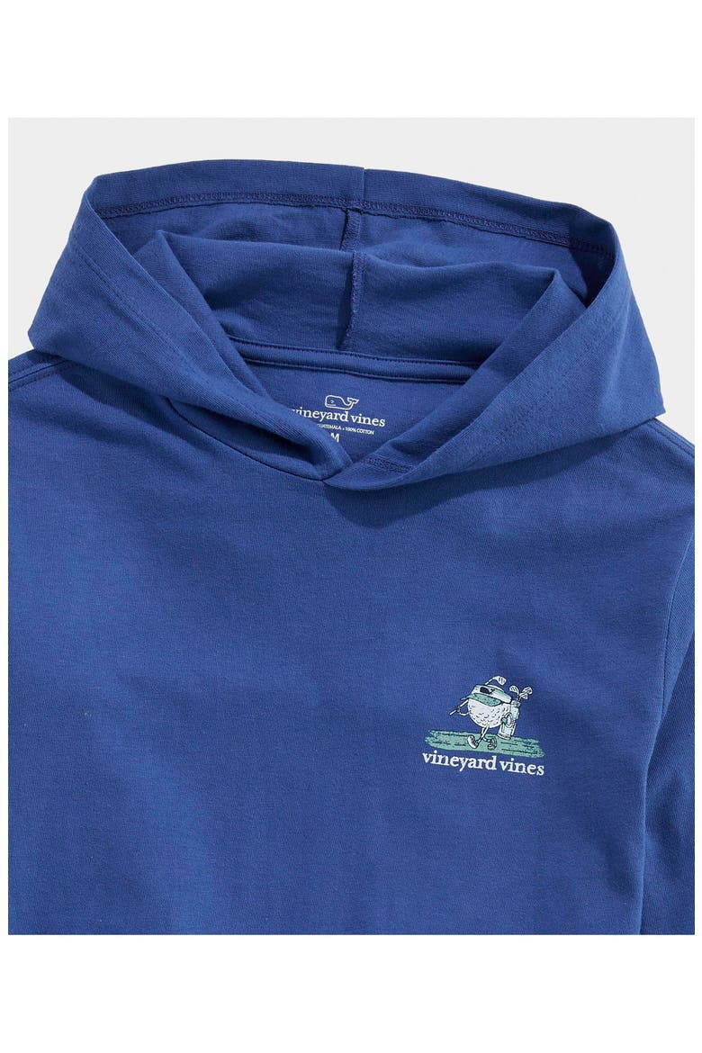 Kids' Drive Fast Putt Slow Long Sleeve Hooded T-Shirt, Alternate, color, MOONSHINE