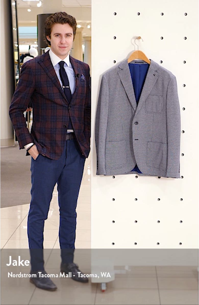 Hank Slim Fit Mini Houndstooth Sport Coat, sales video thumbnail