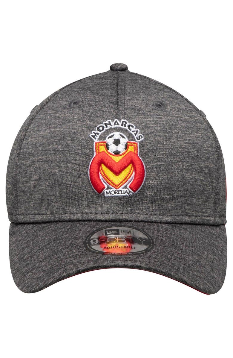 New Era Men's New Era Graphite Monarcas Morelia Shadow 9FORTY Adjustable Snapback Hat, Alternate, color,