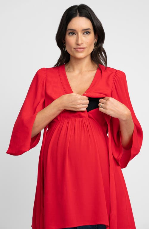 SERAPHINE SERAPHINE FLUTTER SLEEVE MATERNITY/NURSING TOP 