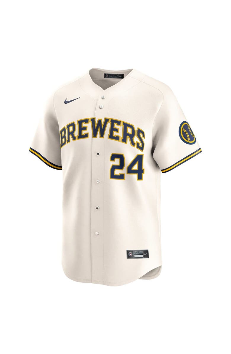 Nike Men's Nike William Contreras Cream Milwaukee Brewers Home Limited Player Jersey, Alternate, color, Cream
