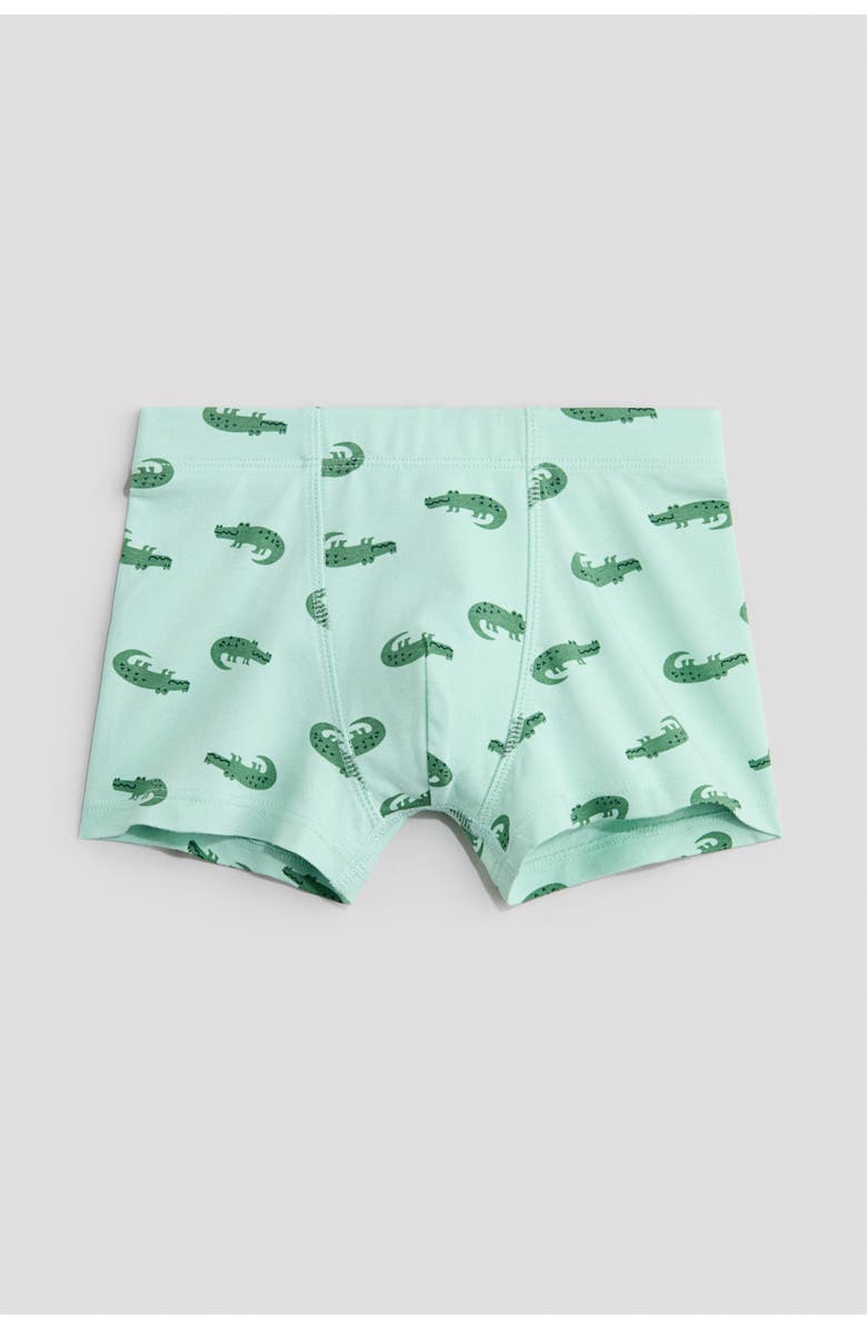 H&M 5-pack Trunks, Alternate, color, Light Green/Crocodiles