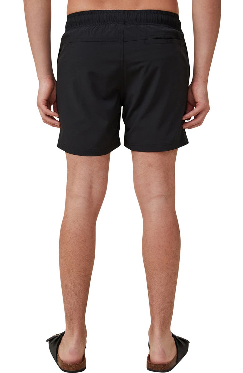 Cotton On Stretch Swim Trunks, Alternate, color, Black