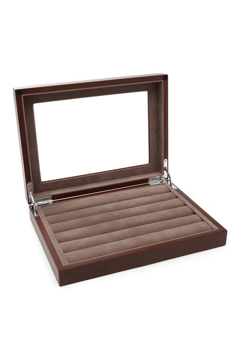 Cuff Links Collectors Case, Alternate, color, BROWN