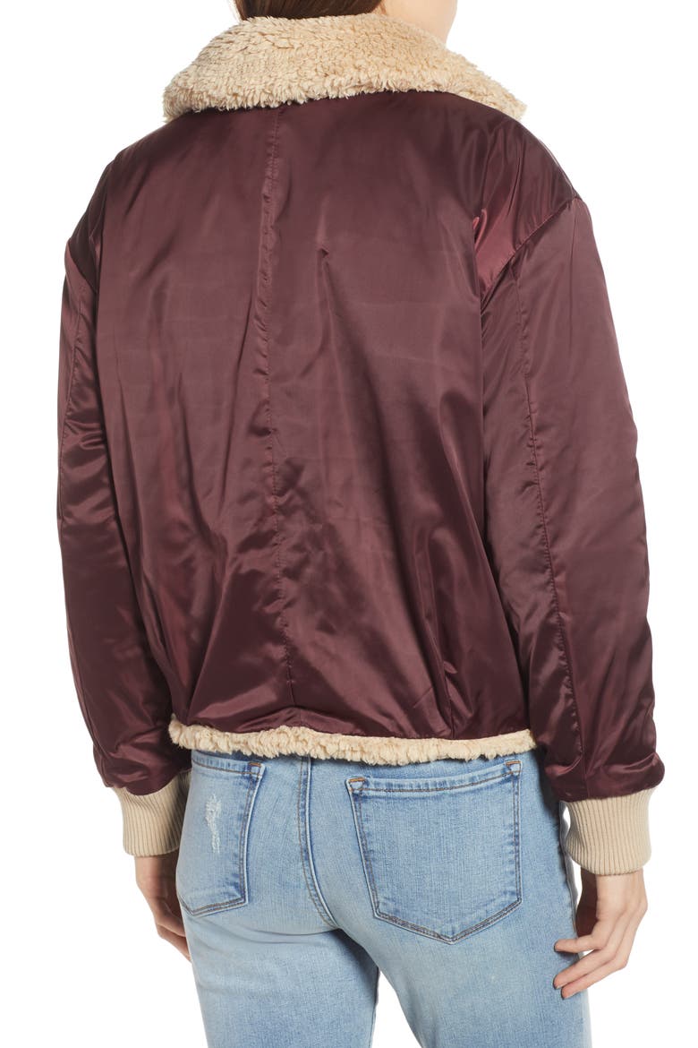 Reversible Teddy Jacket, Alternate, color, TAN BURRO