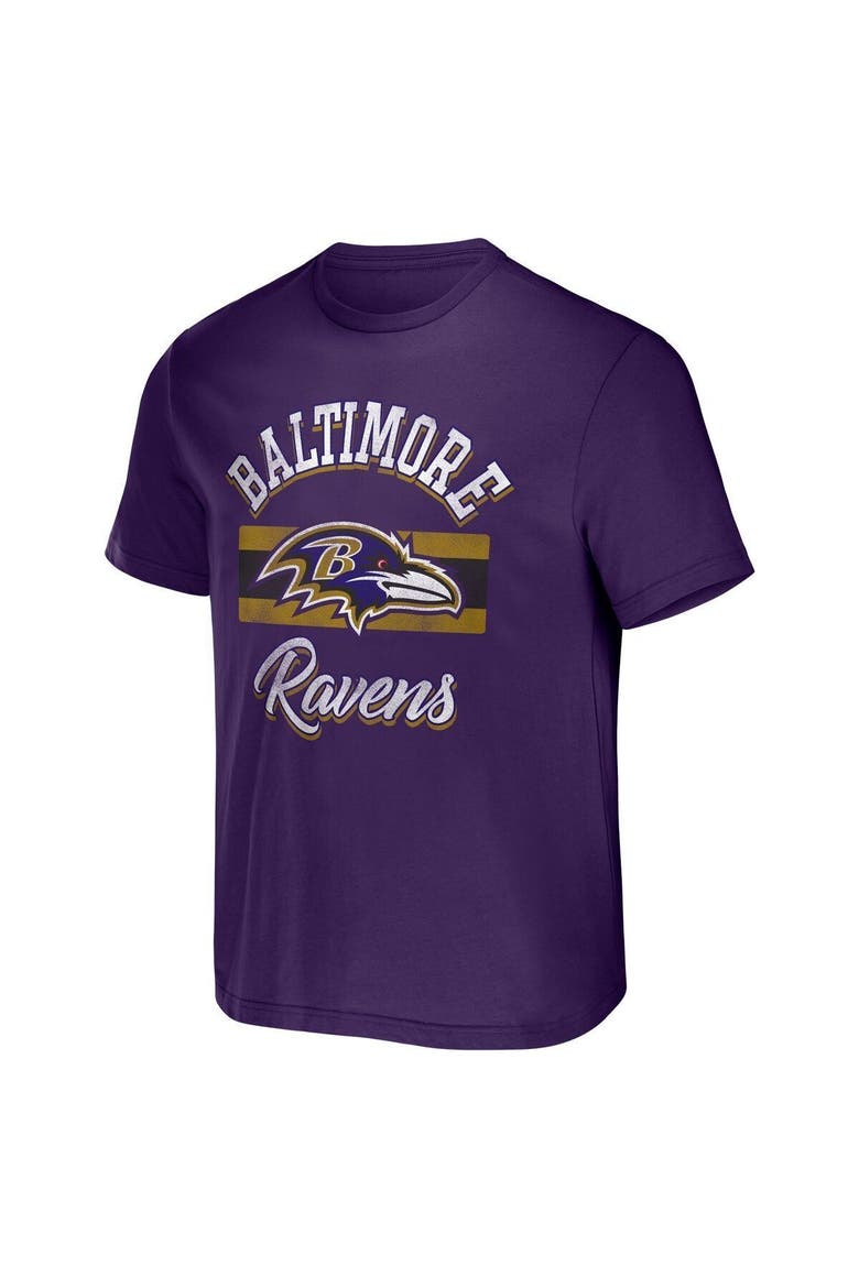 Men's NFL x Darius Rucker Collection by Fanatics Purple Baltimore Ravens Stripe T-Shirt, Alternate, color, Purple