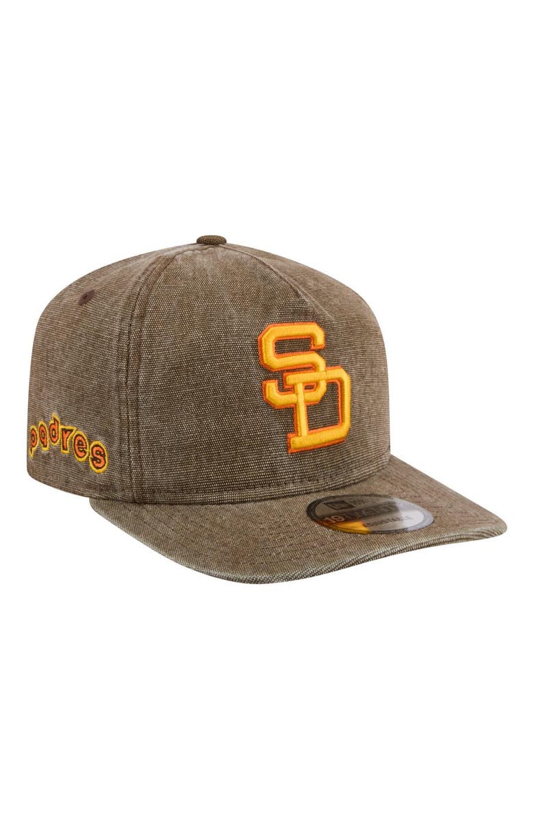 New Era Men's New Era  Brown San Diego Padres Throwback Denim Classic 19TWENTY Adjustable Hat, Alternate, color, Brown