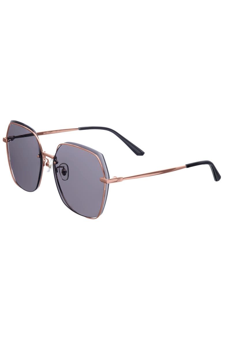 Renata Sunglasses, Main, color, Rose Gold/Black