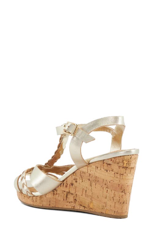 Dune London Koali Wedge Sandal In Gold