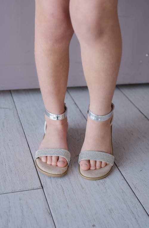 Yosi Samra Kids' Miss Cambelle Ankle Strap Sandal In Silver