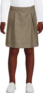 Lands' End School Uniform Girls Solid Pleated Skort Top of Knee