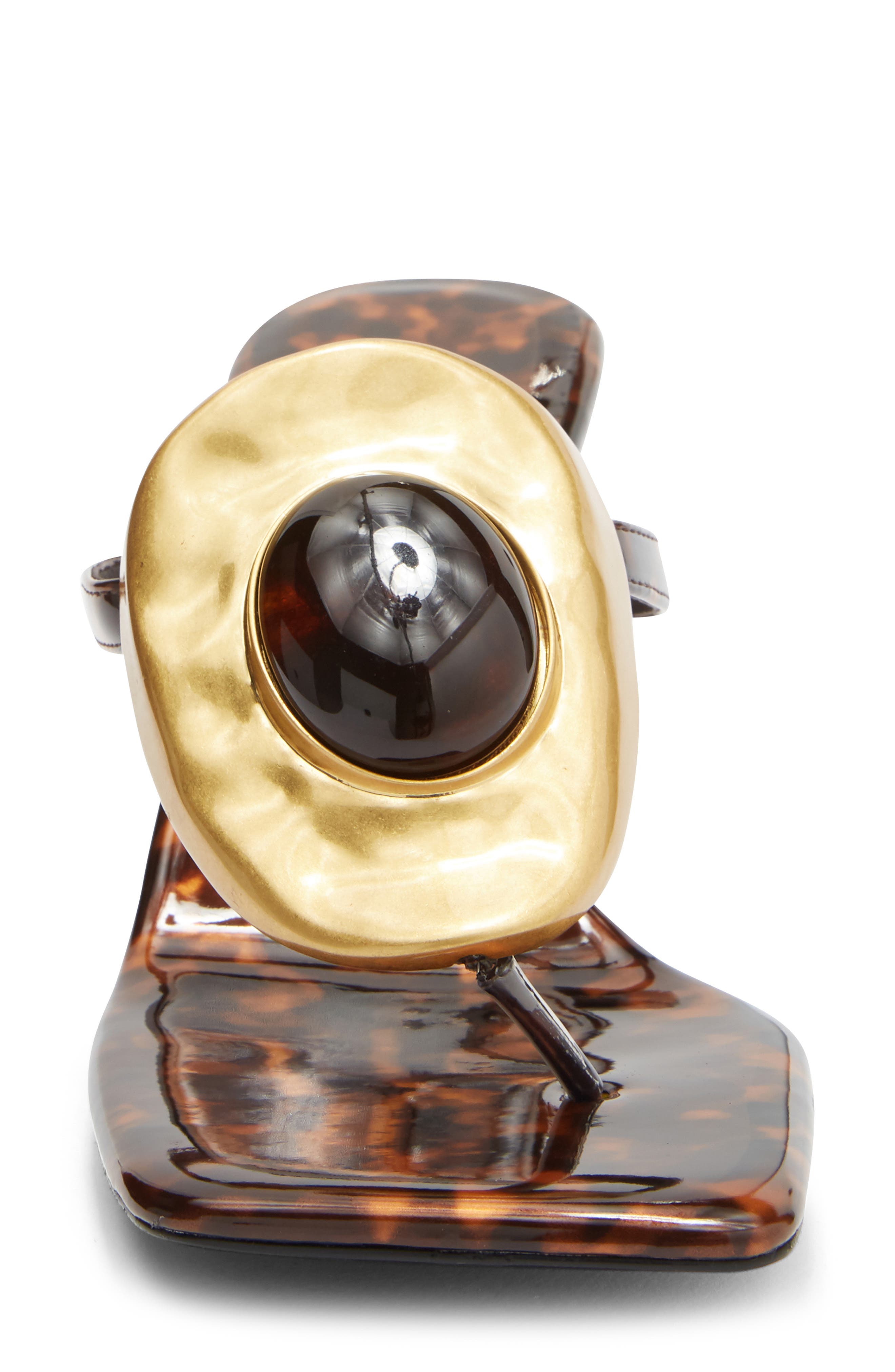 Jeffrey Campbell Bazaar Sandal, Alternate, color, Tortoise Patent Gold