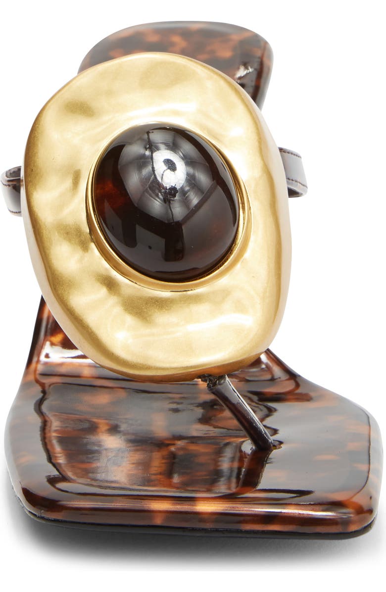 Jeffrey Campbell Bazaar Sandal, Alternate, color, Tortoise Patent Gold