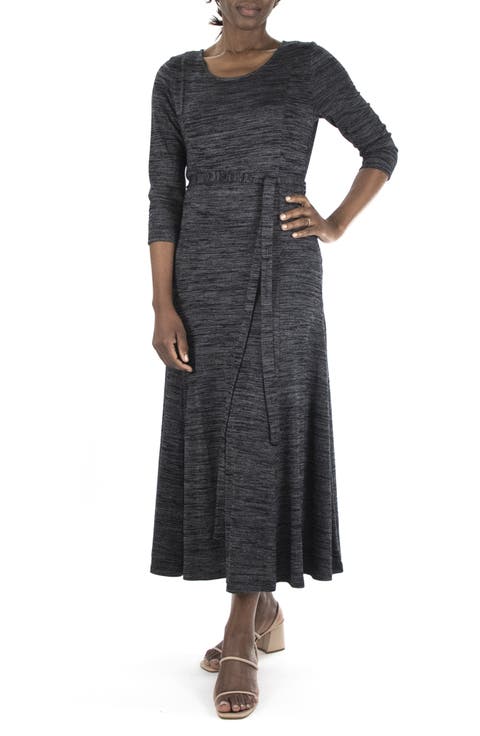 Sylvia Belted Knit Midi Dress