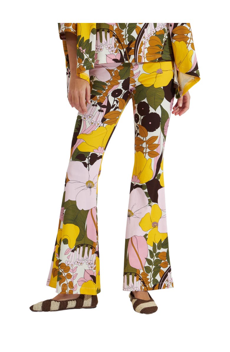 La DoubleJ Meditation Pants Big Flower Rose Pink, Main, color, 
