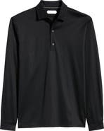 Aurélien Mercerized Cotton Long Sleeve Polo
